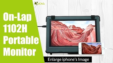 GeChic Tips to make your iPhone Screen Larger with On-Lap 1102H Portable Monitor｜GeChic