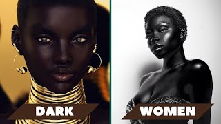 Dark skinned / Chocolate beautiful black women. Black is beauty. Embracing our natural colour. ?????