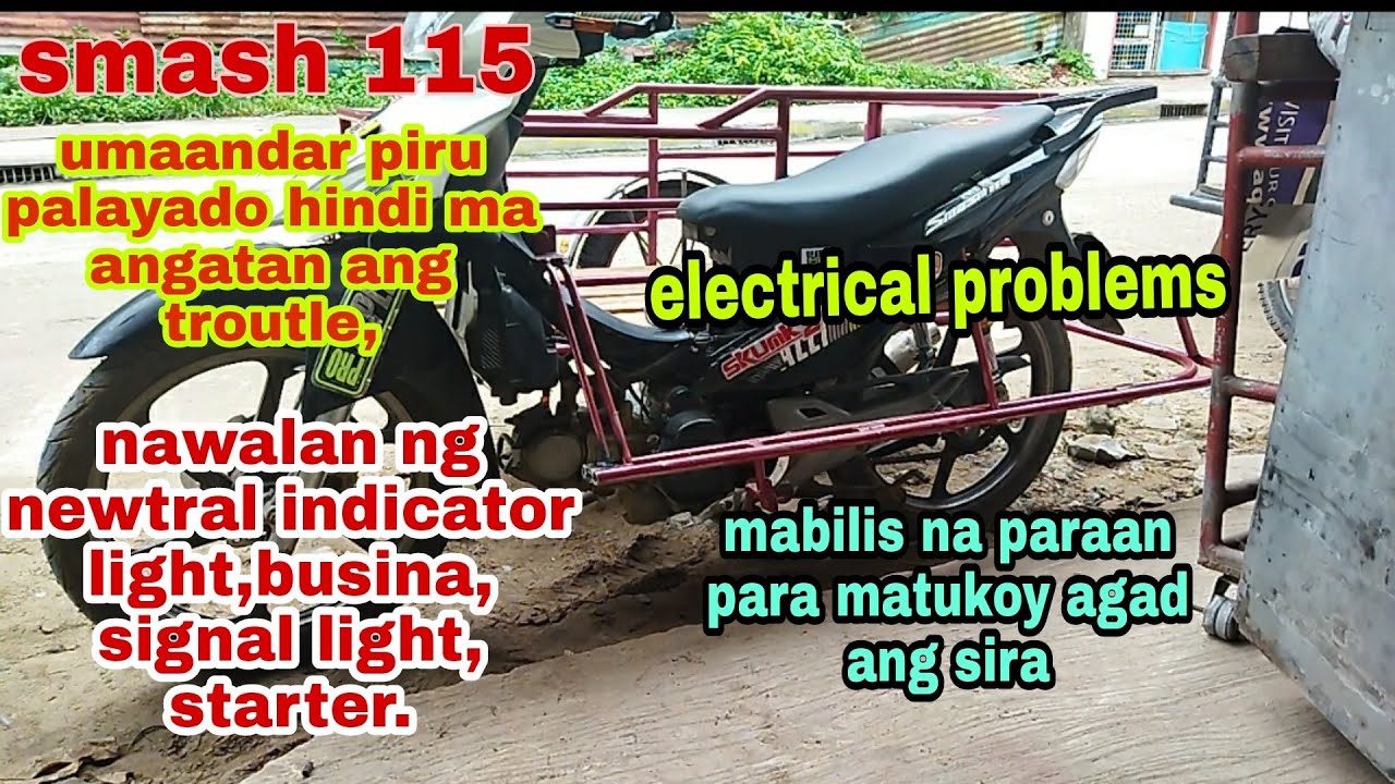 umaandar piru hindi maangatan ang silinyador. palayado na, pumoputuk pa. smash 115