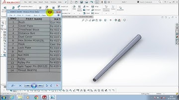 TAPER  SPLIT PIN  | PART 10 | CRANE PULLEY BLOCK ASSEMBLY | SOLIDWORKS