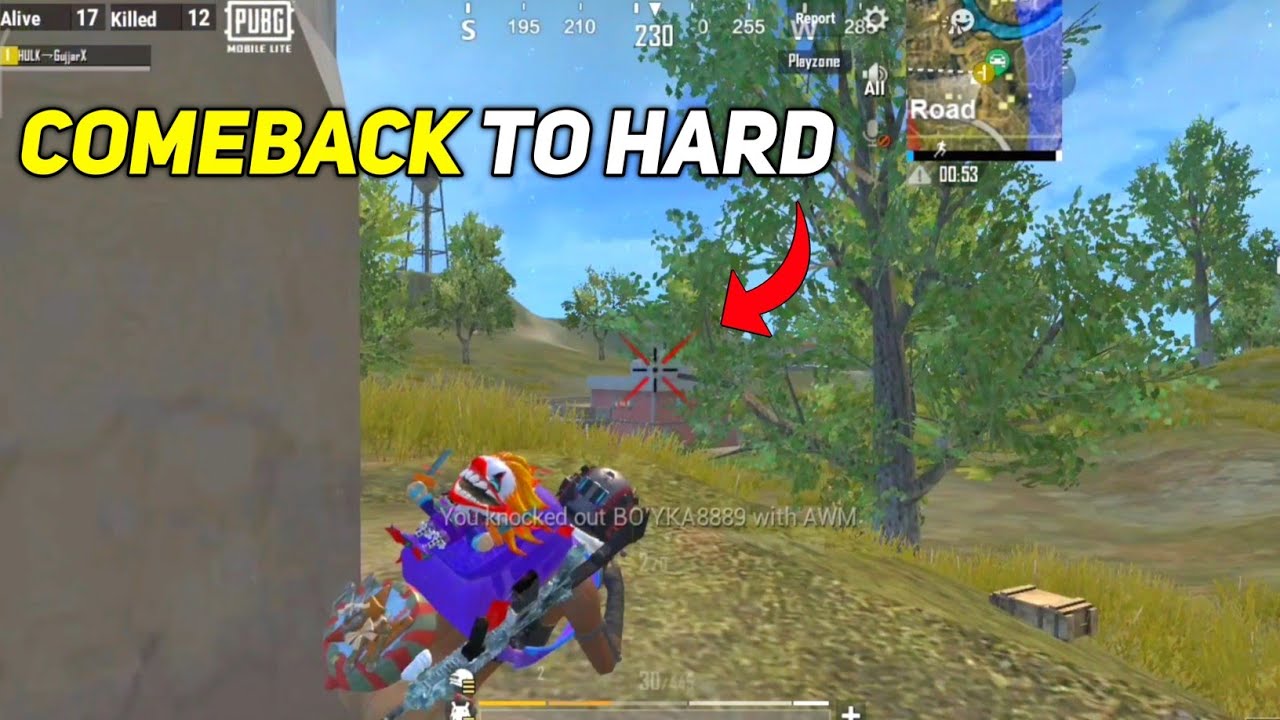 COMEBACK TO HARD⚡1V4 GAMEPLAY PUBG MOBILE LITE – BGMI LITE