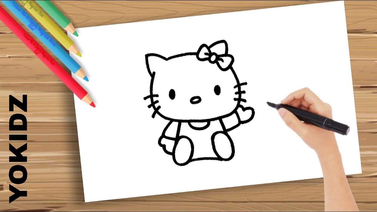 Hello Kitty Computer Draw Learn to Draw Hello Kitty in Minutes | How To Draw Hello Kitty - YouTube