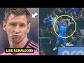 Al hilals michael hit the siuuu celebration in front of lionel messi