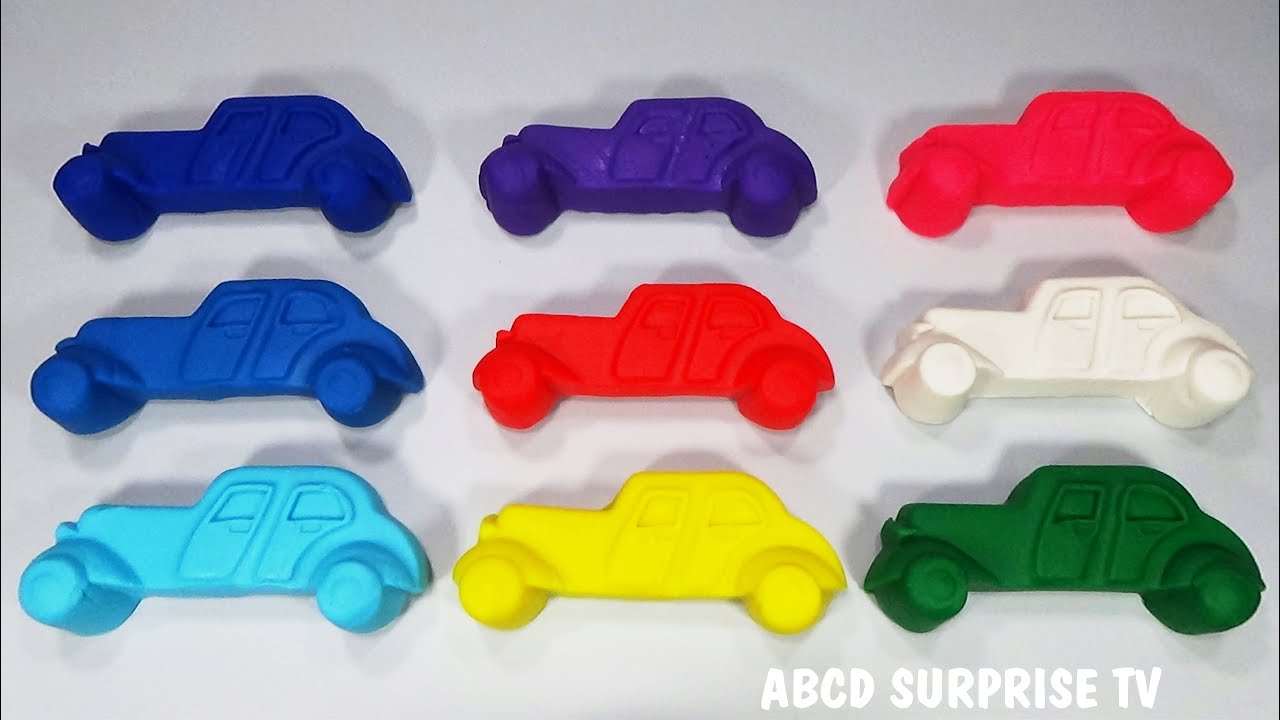 Play doh cars with eggs and stars molds fun for kids YouTube