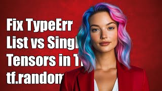 Fixing TypeError: List of Tensors vs Single Tensor in TensorFlow with tf.random_normal