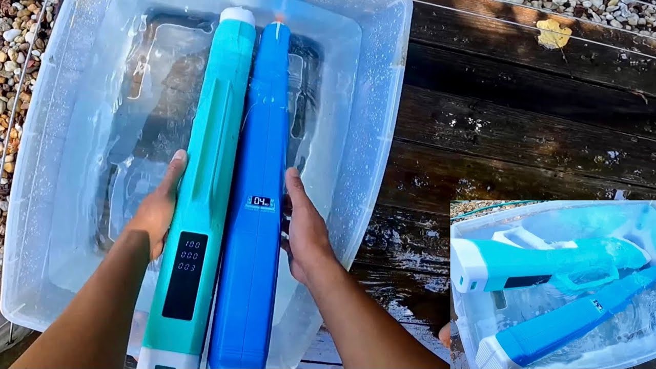 🔫 Spyra Two Electronic Water Gun Super Blaster Duel - Red and Blue Duel  🚚✓