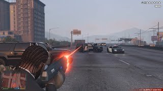 GTA V 6 Star Wanted Level Police Army Shootout + Escape(RDE 3.1.7 Expansion)