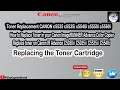 How To Replacement Toner Cartridge CANON IR c5535 c5535i c5540i c5550i c5560i