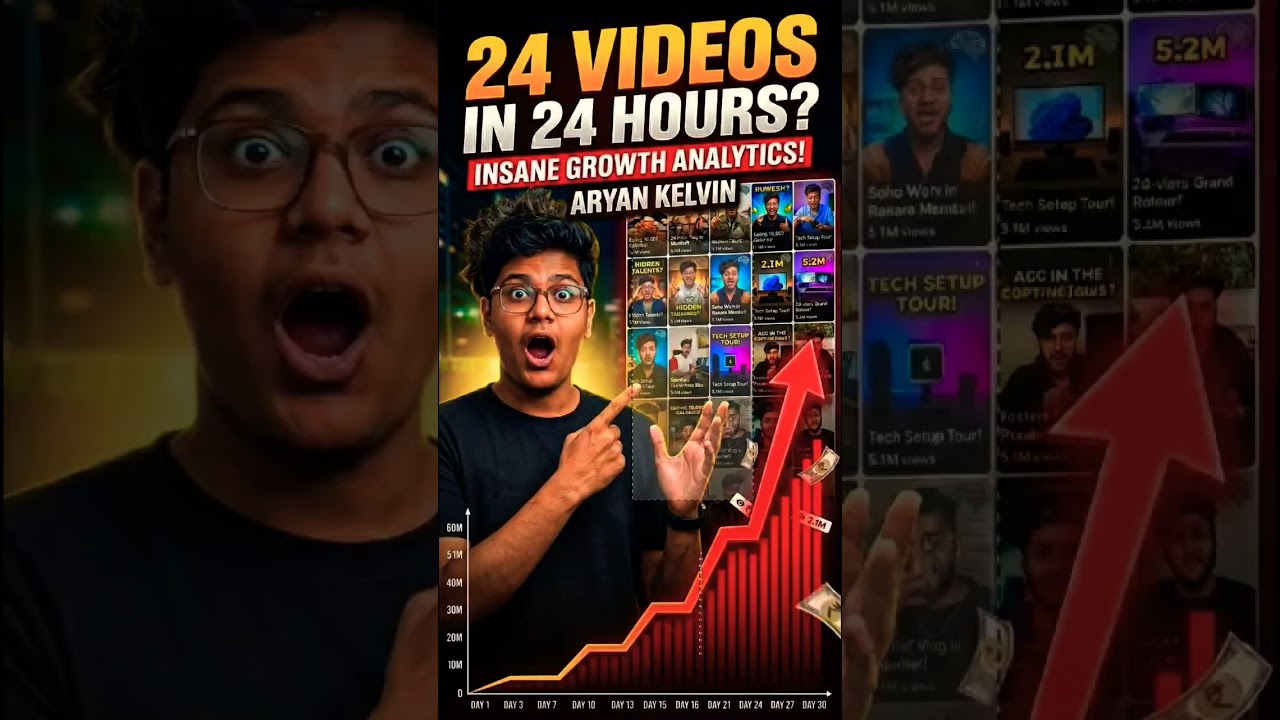 🔥 24 Aaryan Kelvin Videos. 24 Hours. INSANE Results! 🤯