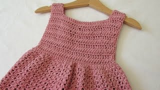 How to crochet an EASY party dress  any size