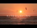 Kitesurfing in hossegor  sunset session  otmp