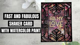 Gilded Glass Inlay by Concord and 9th: A Stunning Handmade Card