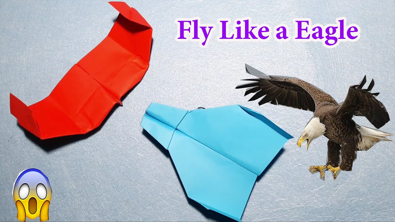 Cách gấp máy bay giấy bay như đại bàng, bay mãi không... - youtube