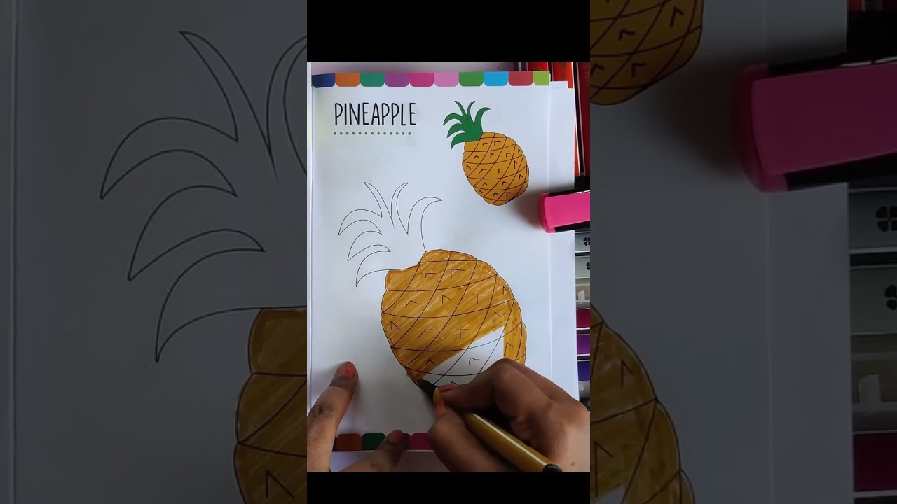 Pineapple painting | Paint With Chikki | Drawing and Painting for kids |Preschool 