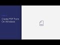 How to Create PDF Form on Windows with PDFelement (Step by Step Guide)