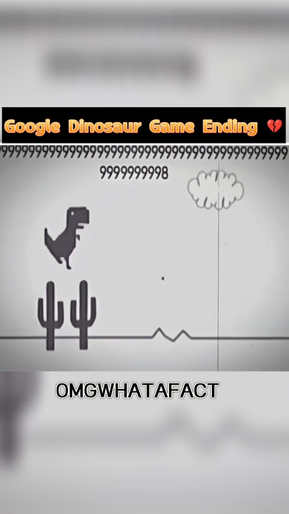 Wait... You Won’t Believe The End of Chrome Dino Game! 🤯💔 #shorts #google #gaming