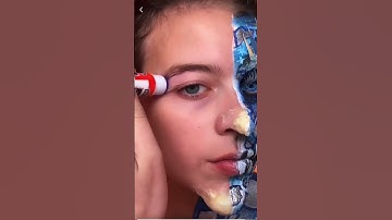 Thumbnail of THIS CRAZY CHRISTMAS MAKEUP TOOK 6 HOURS?! *crazy result* #shorts