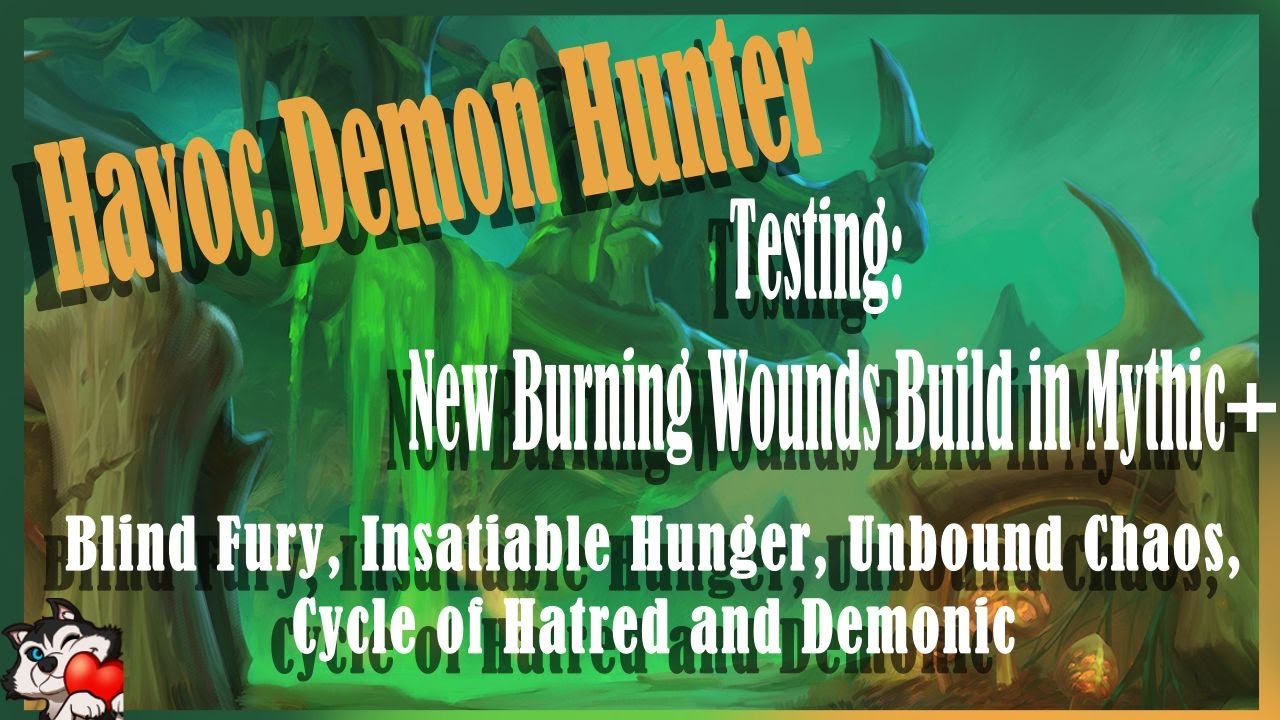 Havoc Demon Hunter Trying Out New Burning Wounds Buff In Mythic + (pugs)