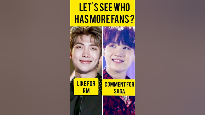 Let's see who has more fans Rm or Suga ? #shorts #bts