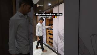 Slim Profile || Sliding door Wardrobe #shorts #trending #slidingdoor #slimprofile #interior #viral