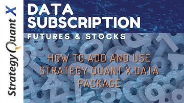 StrategyQuant X Data Packages. How to filter, download, update your own tickers?
