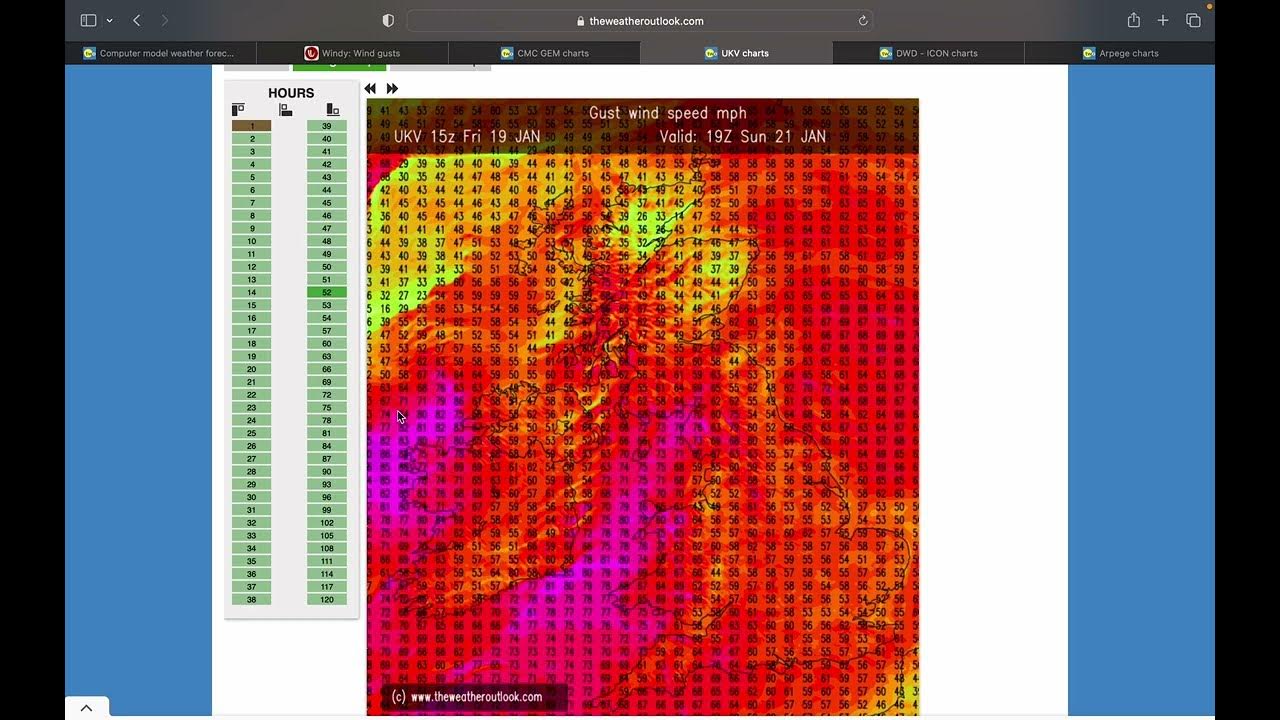 Tracking Storm Isha! 19/01/2024 YouTube