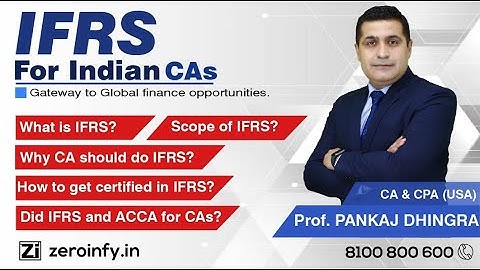 Diploma/Certification in IFRS by ACCA | Brainstorming Session withCA/CPA Pankaj Dhingra Sir