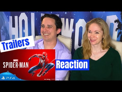 Spider-man PS4 Almost All Cinematic Trailers Reaction
