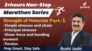 Strength of Materials | Concepts and Practice Questions | Part 1 | Non-Stop Marathon Series