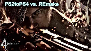 Resident Evil 4  PS2toPS4 vs  REmake  GamePlay Comparison!