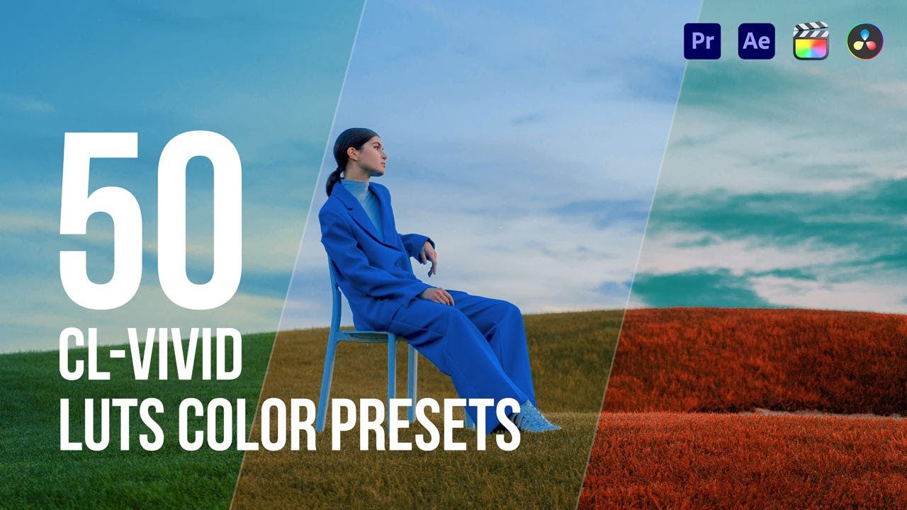 CL-Vivid LUT for Hollywood Style Fashion and Music Video Color Grading | After Effects, Pr, FCP, PS