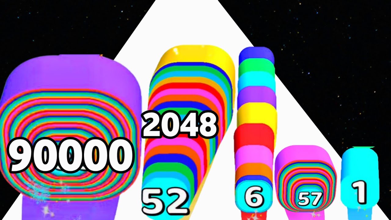 Smash Runner vs Roll Crowd - All Level Gameplay (NOOB vs PRO vs HACKER) Math Games 