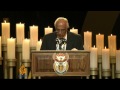 Mandela's fellow inmate gives emotional speech