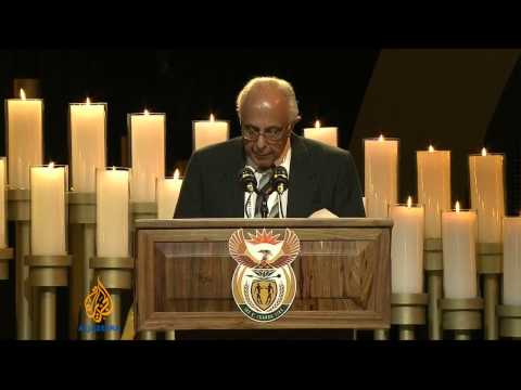Mandela's fellow inmate gives emotional speech
