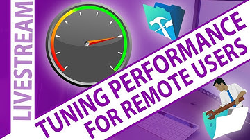 Performance Tuning for Remote FileMaker Users - Working From Home FileMaker Performance Tuning Live