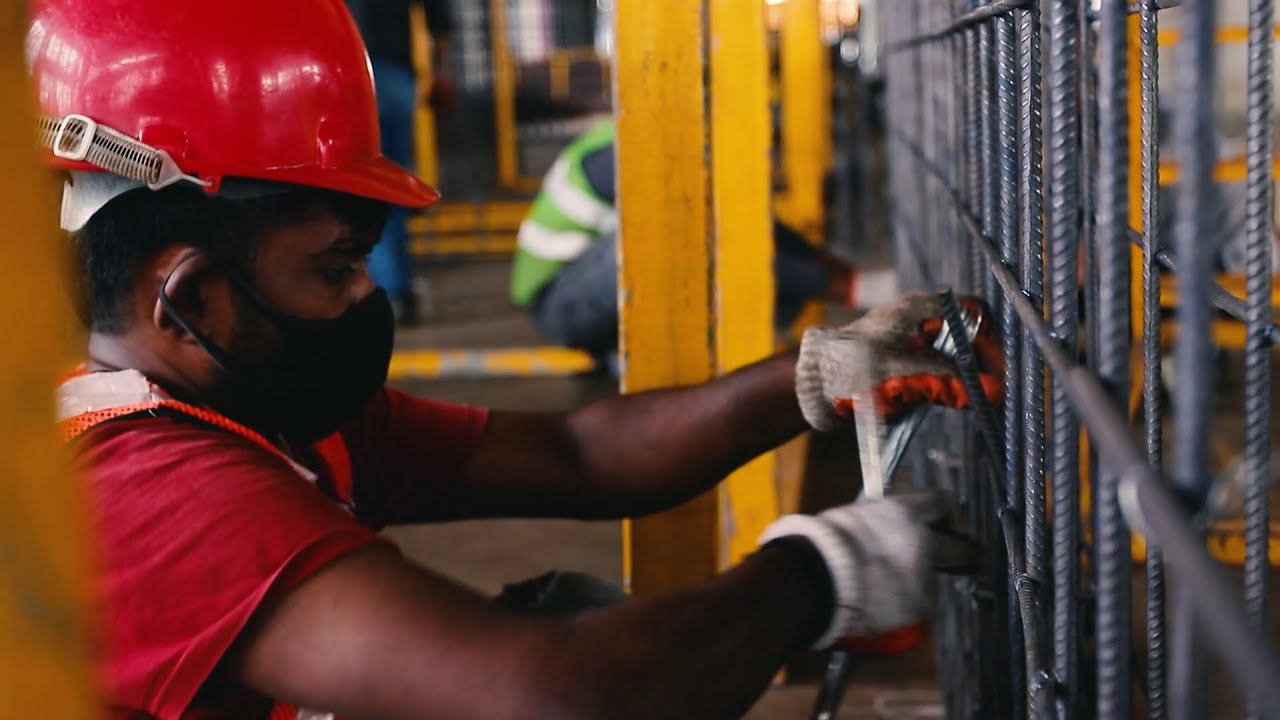 Rebar Cage Assembly Process Teambuild YouTube