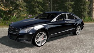BeamNG.drive - Mercedes-Benz CLS 350 2011 - Car Show Test Drive Crash . 4K 60fps.