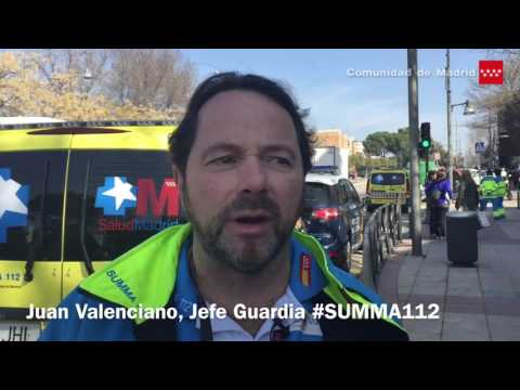 El Jefe de Guardia de #SUMMA112 explica la intervención sanitaria en el suceso de #Alcobendas