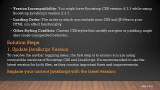 Fixing the Bootstrap Navbar Toggling Issue in Mobile View
