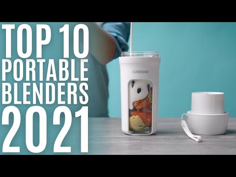 Top 10: Best Portable Blenders of 2021 / Cordless, Personal Mixer for Smoothies, Shakes, Juicers