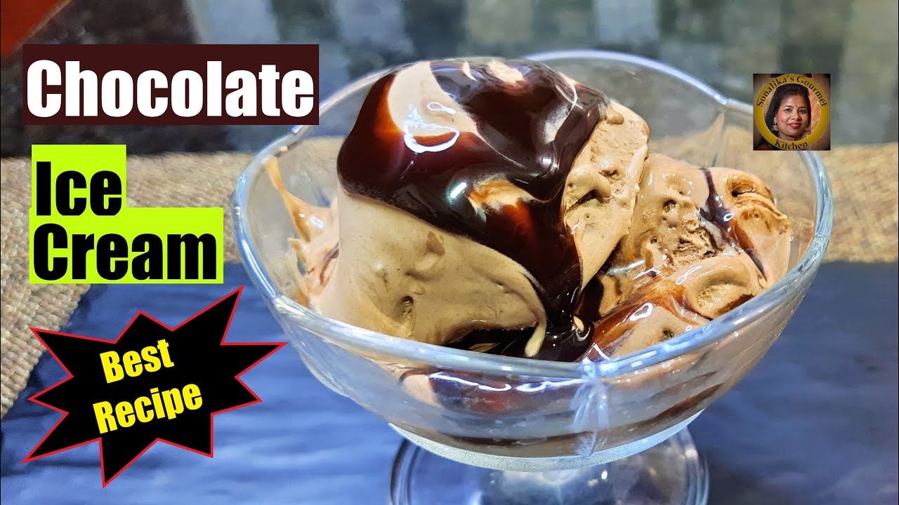 Chocolate Ice Cream Recipe Eggless Ghar per Chocolate ki Ice Cream