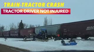 UPDATE: Tractor Driver Escapes Injury In Collision With Train