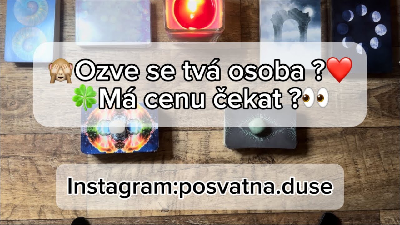 🔮Nadčasový výklad✨ Ozve se tvá osoba !? ❤️ #tarot #výkladkaret #love