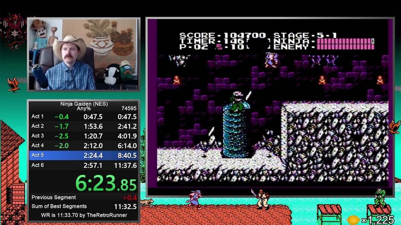 Ninja Gaiden (NES) — скоростное прохождение за 