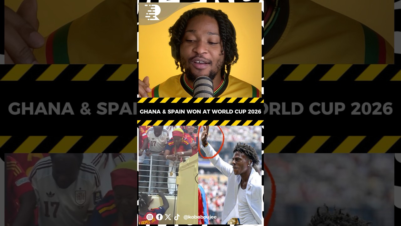 GHANA WON TOGETHER WITH SPAIN AT THE WORLD CUP FINALS 🇬🇭😁
