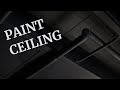 How to paint an exposed ceiling diy basement ceiling spray