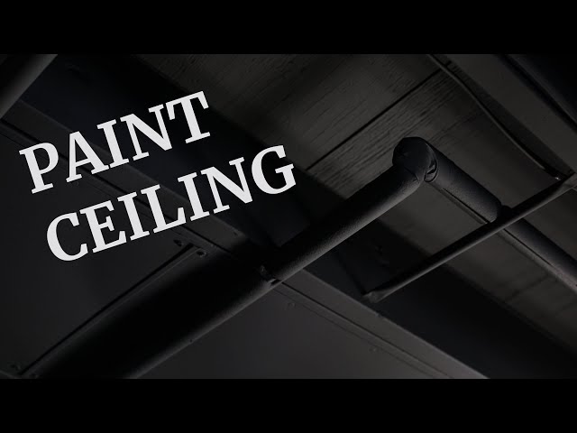How To Paint An Exposed Ceiling Diy