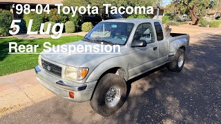 1998-2004 Toyota Tacoma 5 lug Rear Suspension