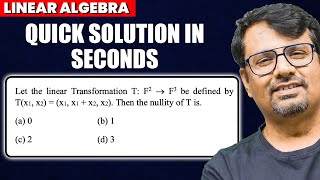 How to Find Nullity of Linear Transformation? | Quick Solutions by GP Sir