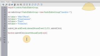 Flash AS3 Radio Button Component Tutorial: Forms and Quiz